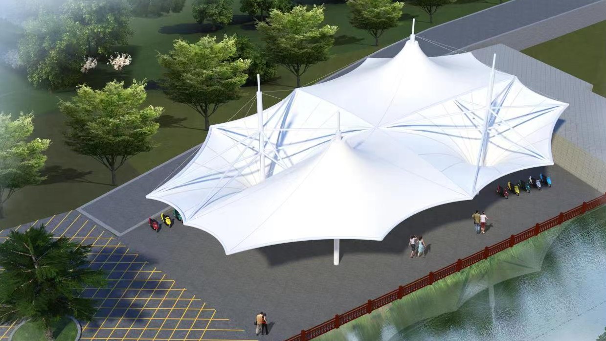 上海张拉膜：现代建筑美学与工程技术的完美融合   