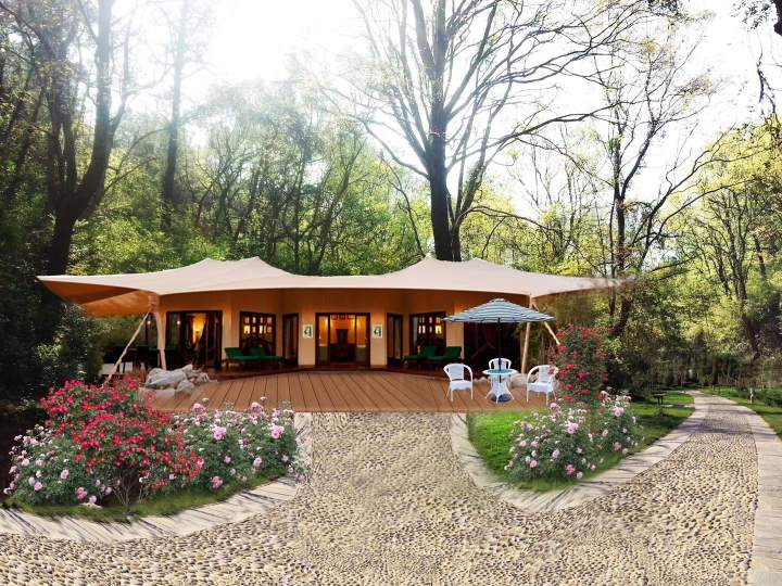 张拉膜车棚厂家:引领绿色建筑的新潮流-1